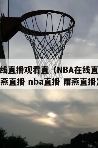 nba在线直播观看直（NBA在线直播观看直播雨燕直播 nba直播 雨燕直播）